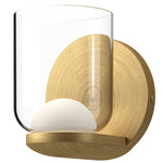 Cedar Wall Sconce - Brushed Gold / Frost / Clear