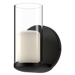 Birch Wall Sconce - Black / Clear / White