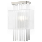 Alexis Wall Sconce - Brushed Nickel / K9 Crystal