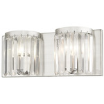 Ashton Bathroom vanity Light - Brushed Nickel / Crystal