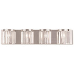 Ashton Bathroom Vanity Light - Brushed Nickel / Crystal