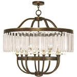 Ashton Bronze Chandelier - Palatial Bronze / Crystal