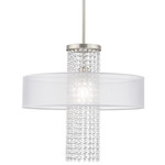 Bella Vista Chandelier - Brushed Nickel / Crystal