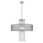 Bella Vista Chandelier - Brushed Nickel / Crystal