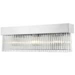 Norwich Bathroom Vanity Light - Polished Chrome / Crystal