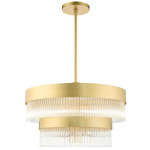 Norwich Chandelier - Soft Gold / Crystal