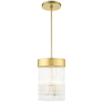 Norwich Pendant - Soft Gold / Crystal