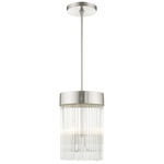 Norwich Pendant - Brushed Nickel / Crystal