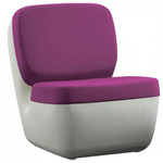 Nimrod Low Chair - White / Purple