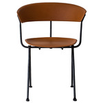 Officina Leather Chair - Grey Anthracite / Natural