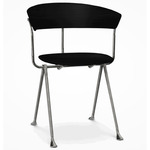 Officina Wood Chair - Galvanized / Black