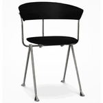 Officina Wood Chair - Galvanized / Black