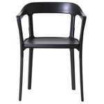 Steelwood Armchair - Black / Black