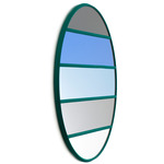 Vitrail Round Mirror - Green / Multicolor