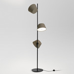 Tam Tam Floor Lamp - Black / Brown Grey