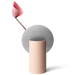 Malevich Vase - Powder Pink / Stainless Steel