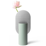 Genke Vase - Celery Green / Stainless Steel