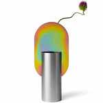 Genke Vase - Stainless Steel / Rainbow Zinc