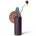 Yermilov Vase - Sangria / Pigeon Blue / Hammered Copper