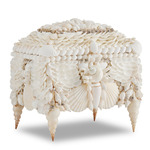 Boardwalk Shell Jewelry Box - White