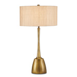 Cheenee Table Lamp - Antique Brass / Natural Linen