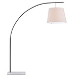 Cloister  Floor Lamp - Oil Rubbed Bronze / Off White