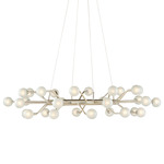 Chaldea Chandelier - Contemporary Gold Leaf / Frosted