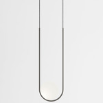 Apogee Pendant - Brushed Stainless Steel / Frosted