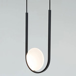 Apogee Pendant - Black / Frosted