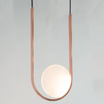 Apogee Pendant - Brushed Copper / Frosted