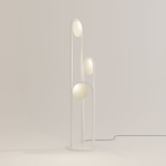 Ellipse Floor Lamp - White / Frosted