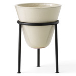 Daiza Narrow Planter - Black / Ivory