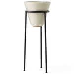 Daiza Narrow Planter - Black / Ivory