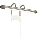 Bradley Plug-in Wall Light - Satin Nickel / Opal White