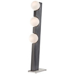 Incline Floor Lamp - Charcoal Gray / Opal White