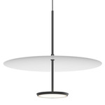 Sky Dome Pendant - Matte Black / Matte White