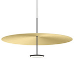 Sky Dome Pendant - Matte Black / Brushed Brass