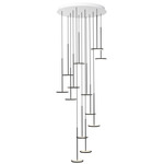 Sky Solo Multi-Light Pendant - White / Matte Black