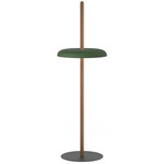 Nivel Portable Floor Lamp - Walnut / Forest Green