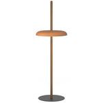 Nivel Portable Floor Lamp - Walnut / Terracotta