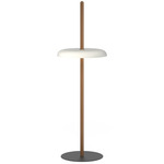 Nivel Portable Floor Lamp - Walnut / White