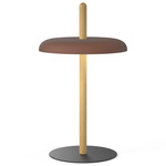 Nivel Portable Table Lamp - Oak / Espresso