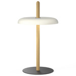 Nivel Portable Table Lamp - Oak / White