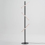 Lisa Floor Lamp - Black / Chrome