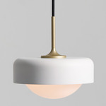 Pensee Pendant - Matte White