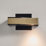 WU Wall Sconce - Champagne Gold / Matte Black