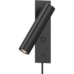 Haim Recessed Plug-In Wall Light - Textured Black / Textured Black