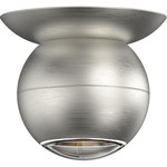 Hemisphere Ceiling Light - Natural Anodized / Clear