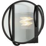 Crux Wall Sconce - Black / Clear