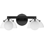 Domain Bathroom Vanity Light - Black / Clear